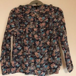 JCrew Floral blouse